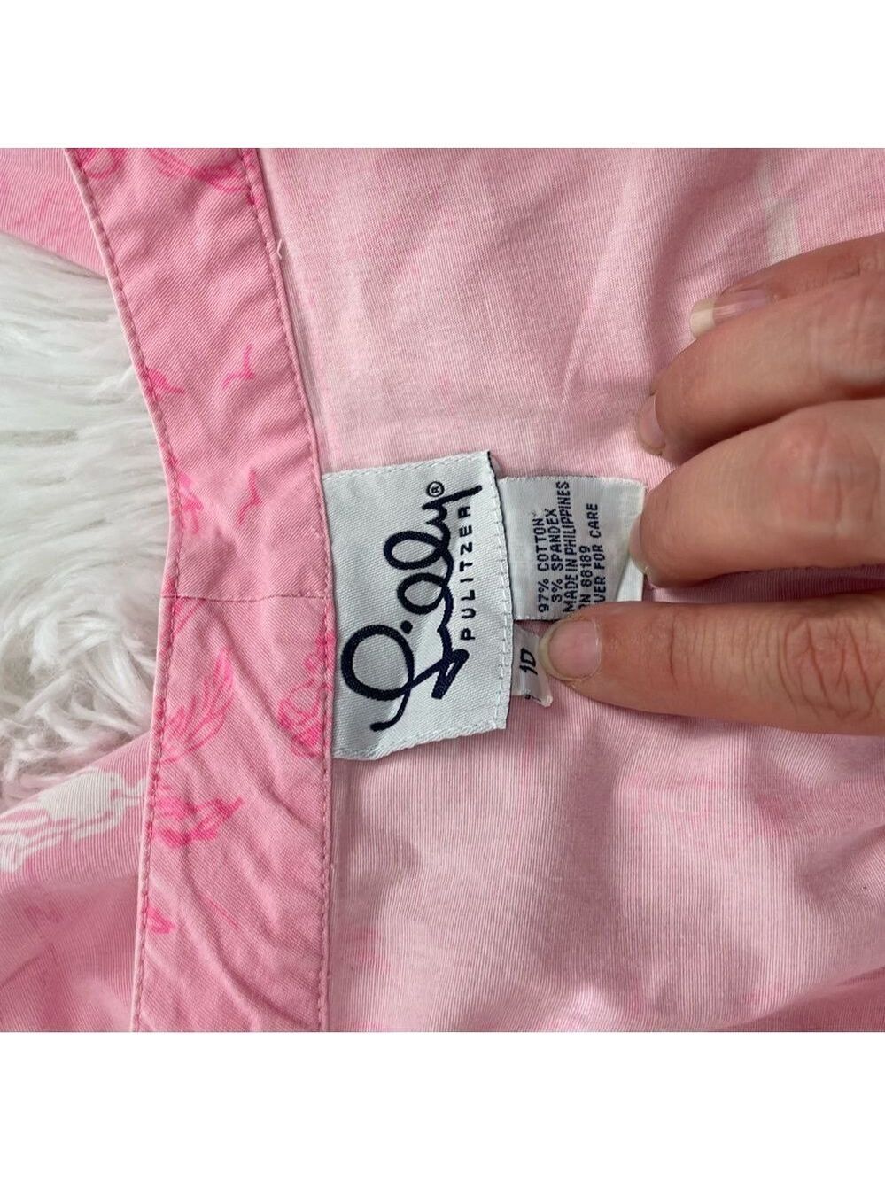 Vintage Lilly Pulitzer Sunbathing Lady Pink High Waist Capri Pants - Picture 4 of 4